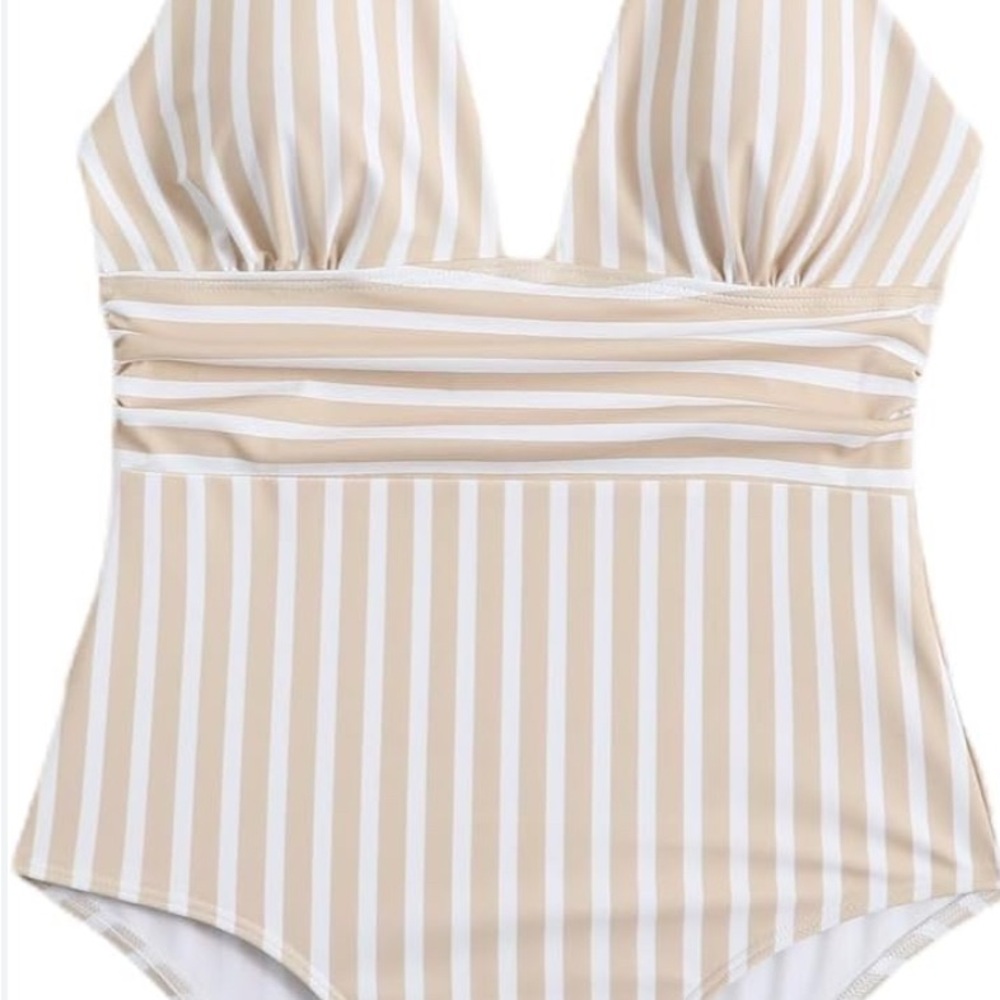 Striped One-Piece Swimsuit